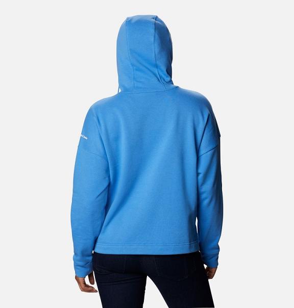 Columbia Logo Hoodies Blue For Women's NZ81245 New Zealand